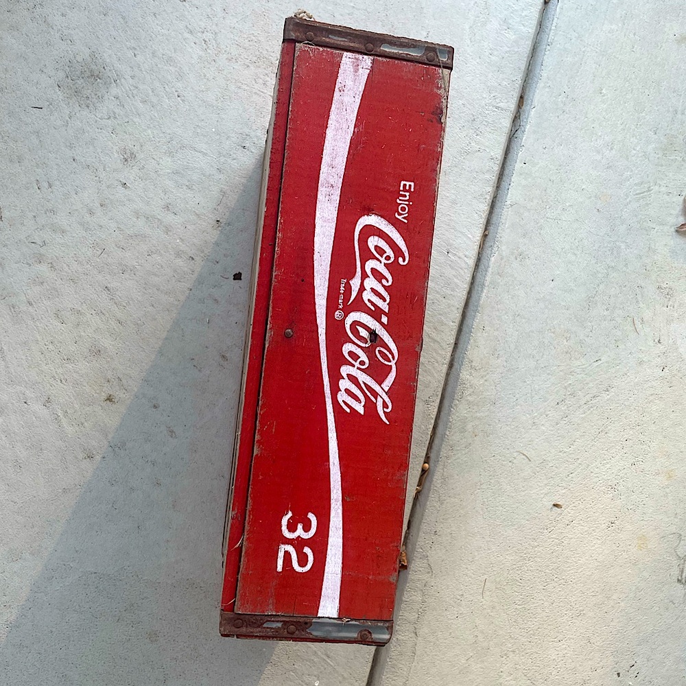 Vintage Enjoy COCA-COLA Wooden Bottle Crate Box